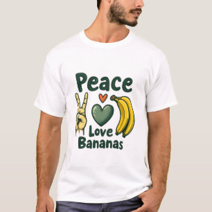 Peace Liebe Banana Funny Banana Liebhaber T-Shirt