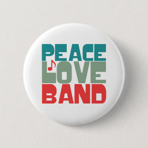 Peace Liebe Band Button