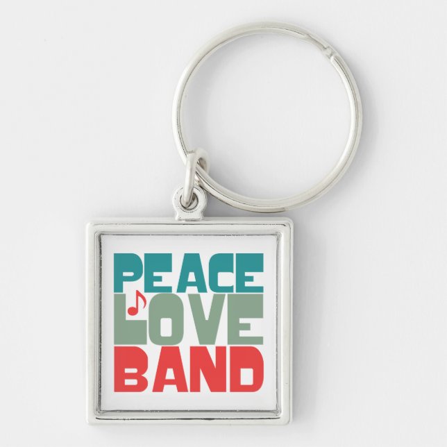 Peace Liebe Band Schlüsselanhänger (Vorne)