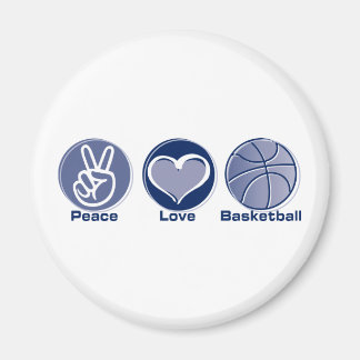 Peace Liebe Basketball Magnet