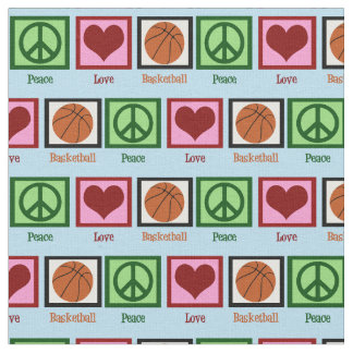 Peace Liebe Basketball Stoff
