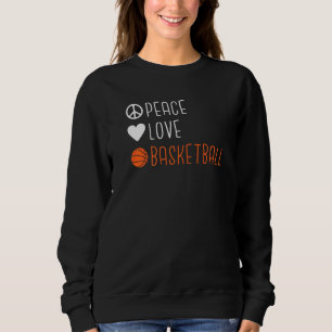 Peace Liebe Basketball Sweatshirt