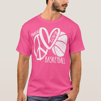 Peace Liebe Basketball Vector T-Shirt