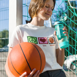 Peace Liebe Basketball Women's T-Shirt