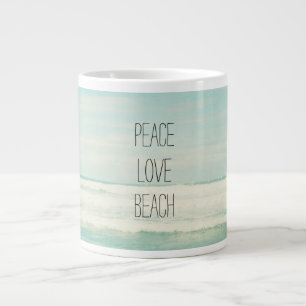 Peace Liebe Beach Jumbo-Tasse