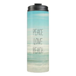 Peace Liebe Beach Thermosbecher