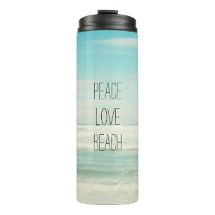 Peace Liebe Beach Thermosbecher