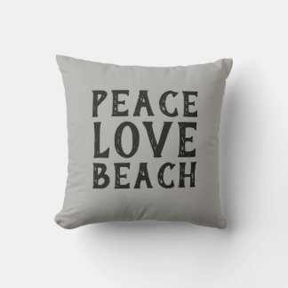 PEACE LIEBE BEACH typografie | Kissen