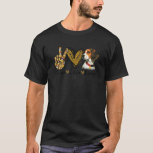 Peace Liebe Beagle Funny Gift Dog Lover T-Shirt