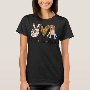Peace Liebe Beagle Hunde Mama Mama Animal Rescue N T-Shirt