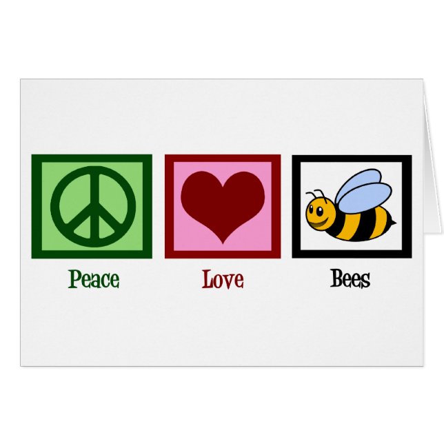 Peace Liebe Bees (Vorderseite (Horizontal))