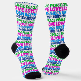 Peace Liebe Biden Harris 2024 - Wahl Socken