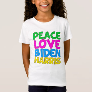 Peace Liebe Biden Harris Niedlich Wahl 2024 T-Shirt