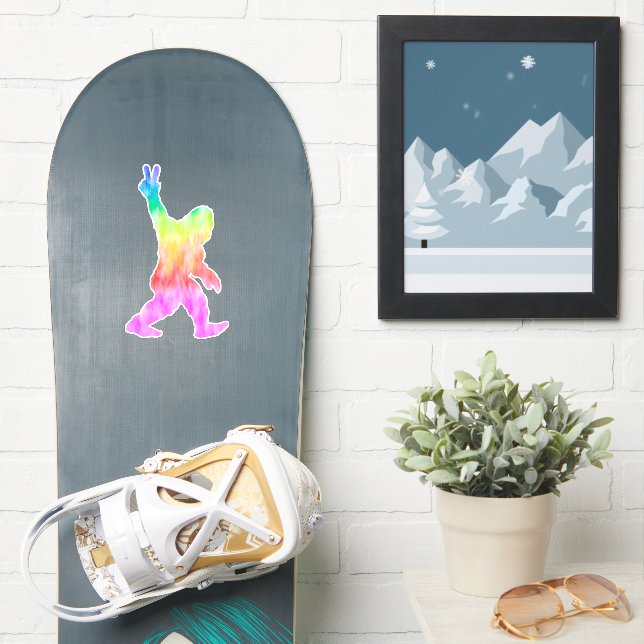 Peace Liebe Bigfoot Aufkleber (Snowboard)