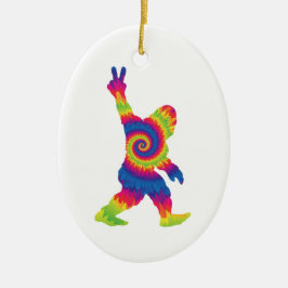 Peace Liebe Bigfoot - Bigfoot Lovers Keramik Ornament