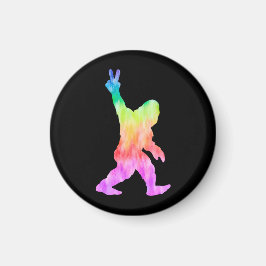 Peace Liebe Bigfoot Magnet