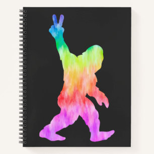 Peace Liebe Bigfoot Notizbuch