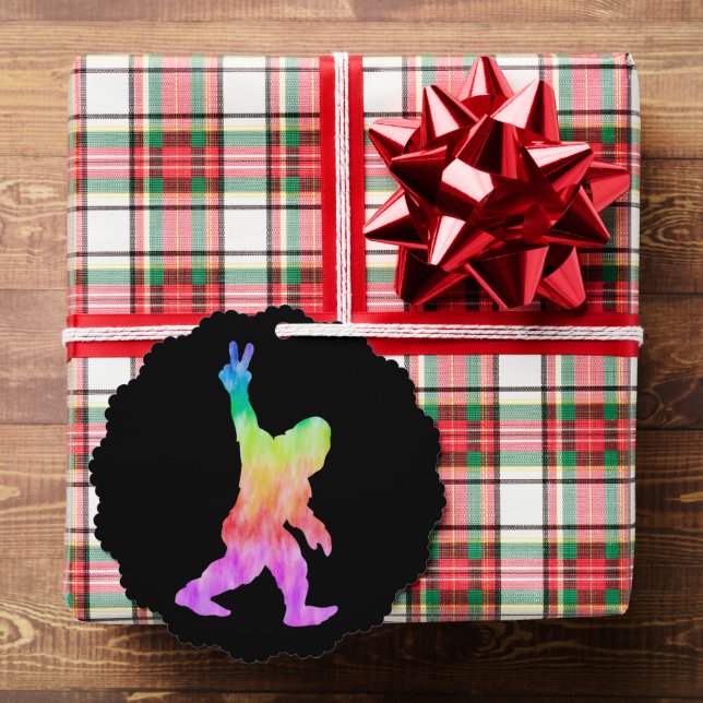 Peace Liebe Bigfoot Ornament Karte (Insitu (Geschenk))