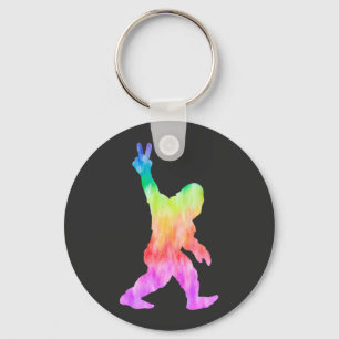 Peace Liebe Bigfoot Schlüsselanhänger