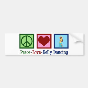 Peace Liebe Bly Tancing Autoaufkleber