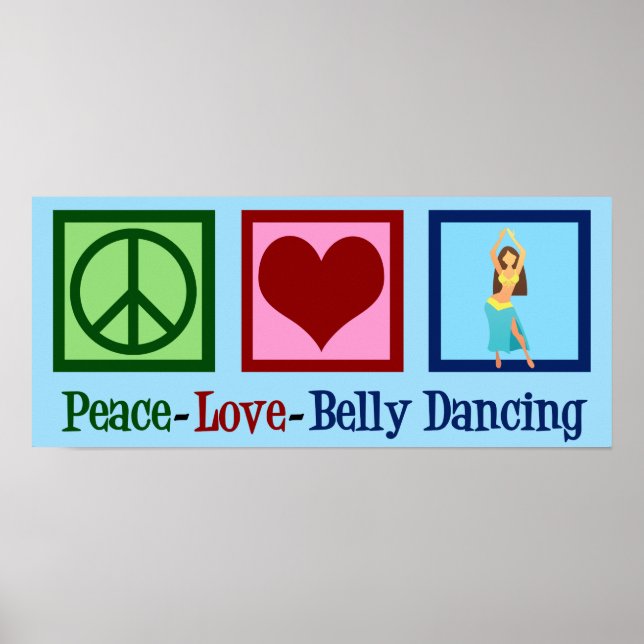 Peace Liebe Bly Tancing Poster (Vorne)