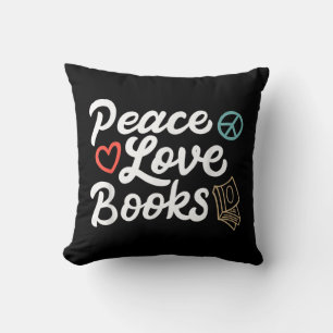 Peace Liebe Books Geeky & Niedlich Reading Kissen