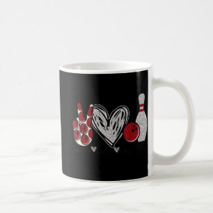 Peace Liebe Bowling Fun Bowling Lover Geschenk Kaffeetasse