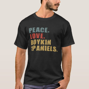 Peace Liebe Boykin Spaniels Adg125b T-Shirt
