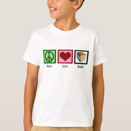 Peace Liebe bucht Niedliche Buchwürmer Kinder T-Shirt
