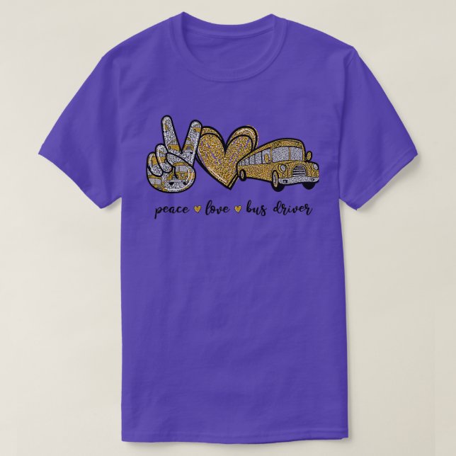 Peace Liebe Bus Driver Classic TShirt (Design vorne)