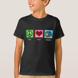 Peace Liebe Camping Kids T-Shirt