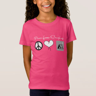 Peace Liebe Camping Shirt für Kinder