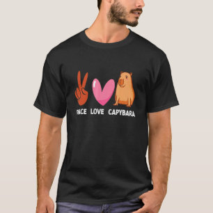Peace Liebe Capybara Aquatic Animal Rodent Cape T-Shirt