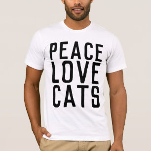 PEACE LIEBE CATS, Cat T - Shirt & Muscle Shirts