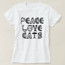 Peace Liebe Cats T - Shirt