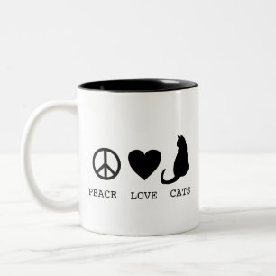 Peace Liebe Cats Tasse