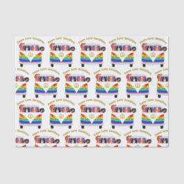 Peace Liebe Cavaliers, Peace Bus mit allen vier Seidenpapier