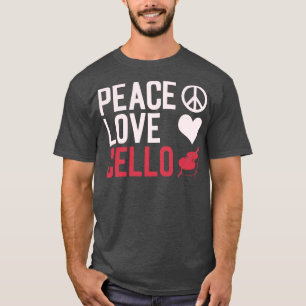Peace Liebe Cello Cellist T-Shirt