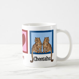 Peace Liebe Cheetahs Tasse
