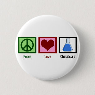 Peace Liebe Chemie Button