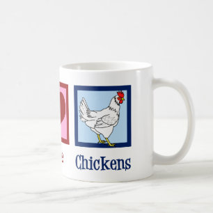 Peace Liebe Chickens Kaffeetasse