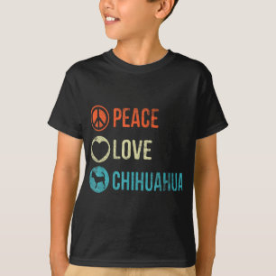 Peace Liebe Chihuahua Dog Lover Haustiere Geschenk T-Shirt