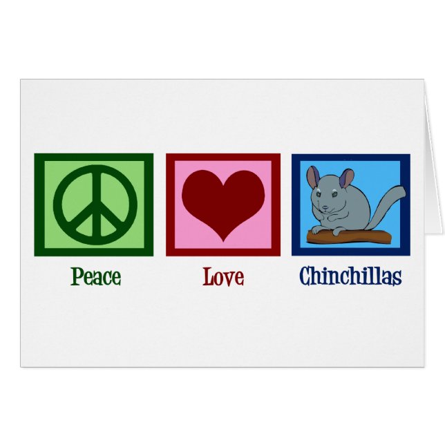 Peace Liebe Chinchillas (Vorderseite (Horizontal))