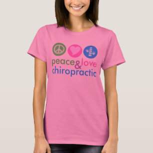 Peace Liebe & Chiropractic Gefärbte Krawatte T - S T-Shirt