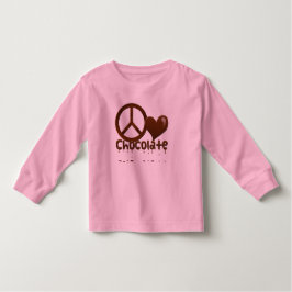 Peace Liebe Chocolate Baby T-shirt