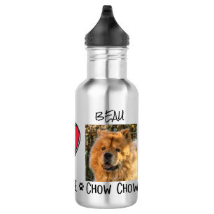 Peace Liebe Chow Chows Dog Lovers Edelstahlflasche