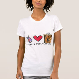 Peace Liebe Chow Chows Dog Lovers T - Shirt
