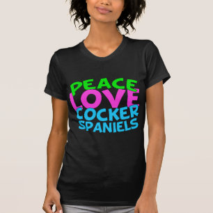 Peace Liebe Cocker Spaniels T-Shirt