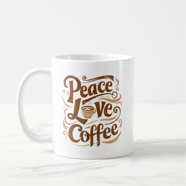 Peace Liebe Coffee Mugs Kaffeetasse (Links)