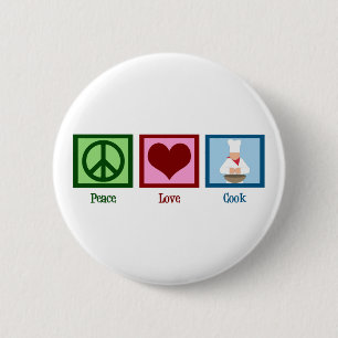 Peace Liebe Cook Button